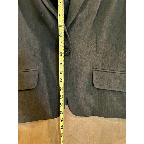 Evan Picone Women’s Charcoal Gray Blazer – Stretch Suit Jacket Size 10 - Picture 8 of 11
